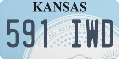 KS license plate 591IWD