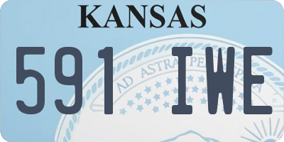 KS license plate 591IWE