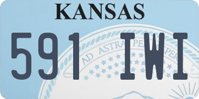 KS license plate 591IWI
