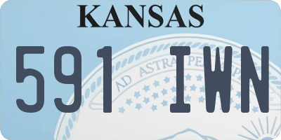 KS license plate 591IWN