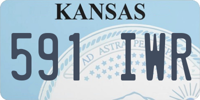 KS license plate 591IWR