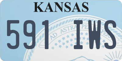 KS license plate 591IWS