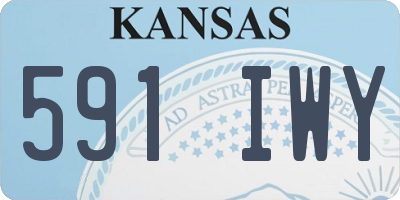 KS license plate 591IWY