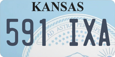 KS license plate 591IXA
