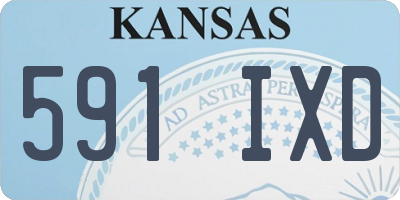 KS license plate 591IXD