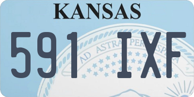KS license plate 591IXF