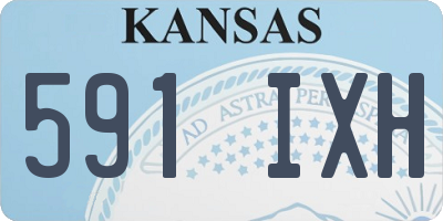 KS license plate 591IXH