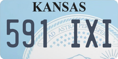KS license plate 591IXI
