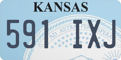 KS license plate 591IXJ