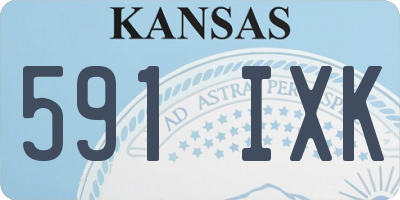 KS license plate 591IXK