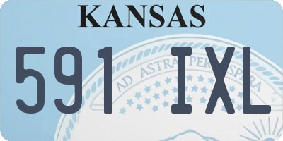 KS license plate 591IXL