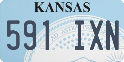 KS license plate 591IXN