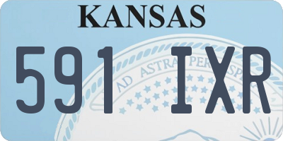 KS license plate 591IXR