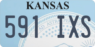 KS license plate 591IXS