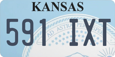 KS license plate 591IXT