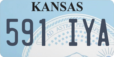 KS license plate 591IYA