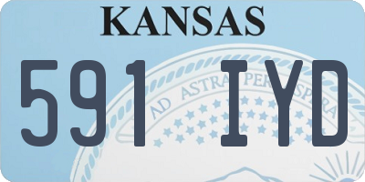 KS license plate 591IYD
