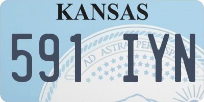 KS license plate 591IYN