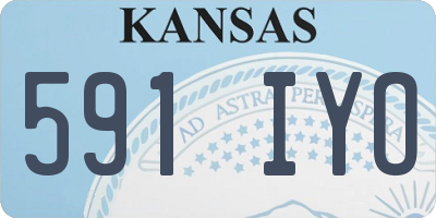 KS license plate 591IYO