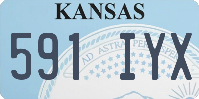 KS license plate 591IYX