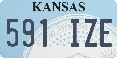 KS license plate 591IZE