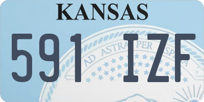 KS license plate 591IZF