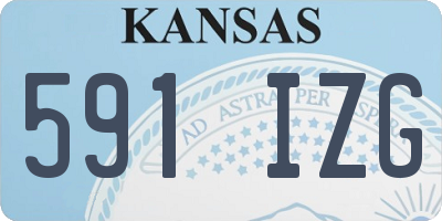 KS license plate 591IZG