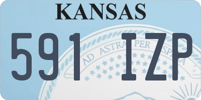 KS license plate 591IZP