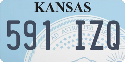 KS license plate 591IZQ
