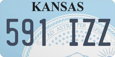 KS license plate 591IZZ