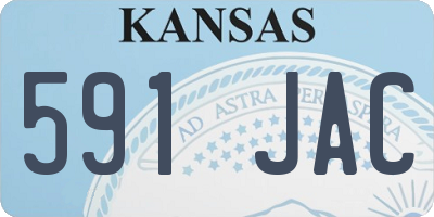 KS license plate 591JAC