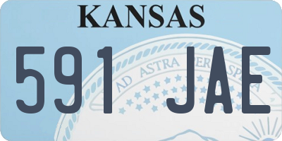 KS license plate 591JAE