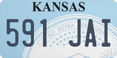 KS license plate 591JAI