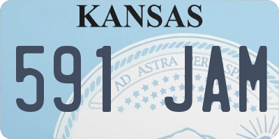 KS license plate 591JAM