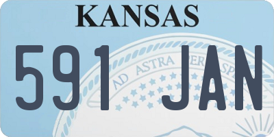 KS license plate 591JAN