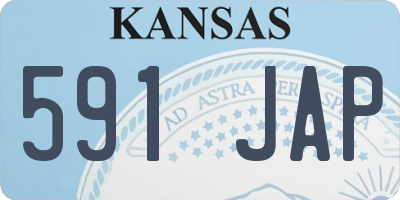 KS license plate 591JAP