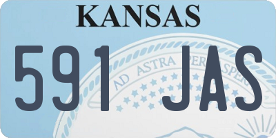 KS license plate 591JAS