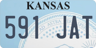 KS license plate 591JAT