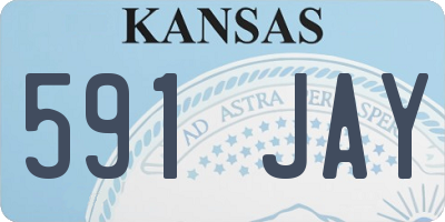 KS license plate 591JAY
