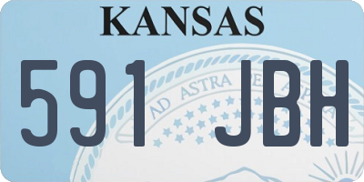 KS license plate 591JBH