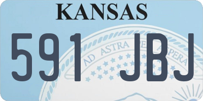 KS license plate 591JBJ