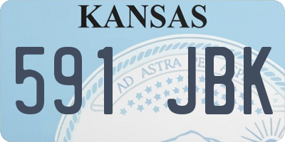 KS license plate 591JBK