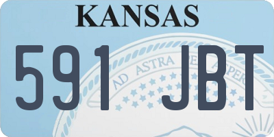 KS license plate 591JBT