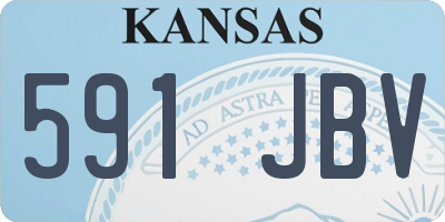 KS license plate 591JBV