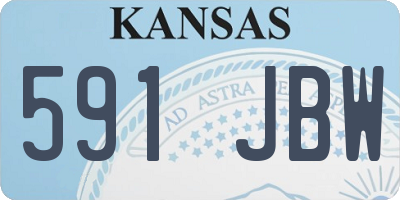 KS license plate 591JBW
