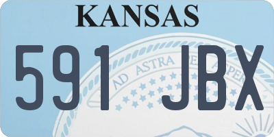 KS license plate 591JBX
