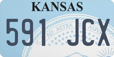 KS license plate 591JCX