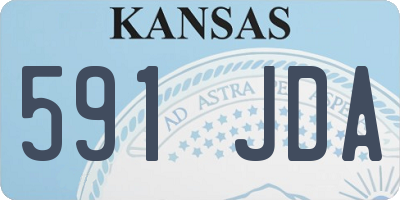 KS license plate 591JDA