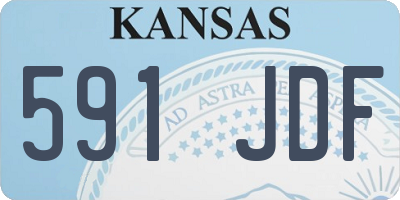 KS license plate 591JDF