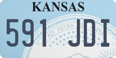 KS license plate 591JDI